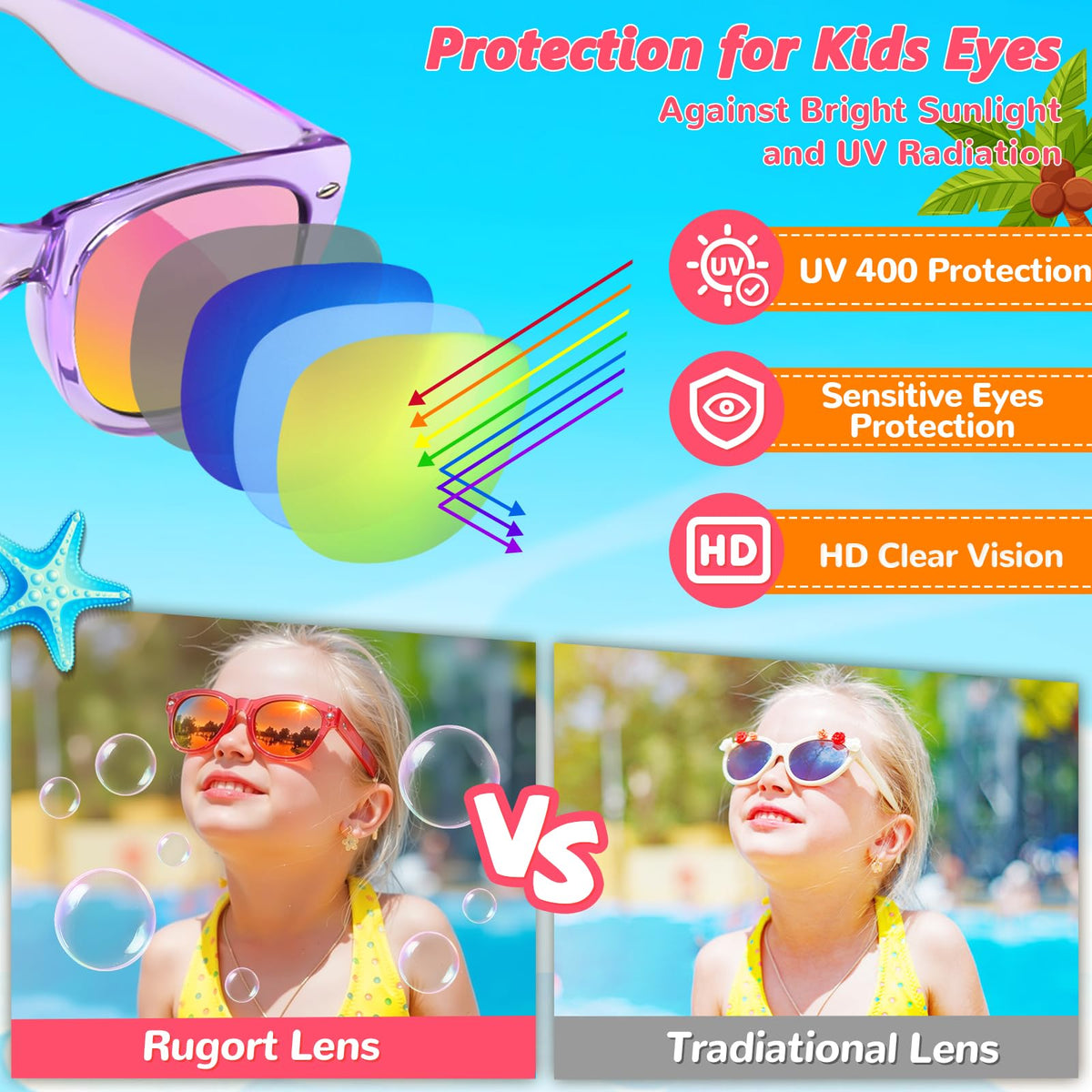 Rugort party favors sunglasses for kids ideal for dance parties