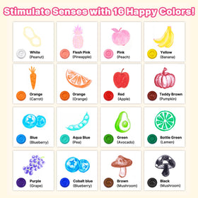 RuiHawk washable non-toxic crayons for easy cleanup after play