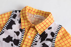 Ruikajia Woody kids shirt designed for 2-12 years, easy to wear during pretend play.
