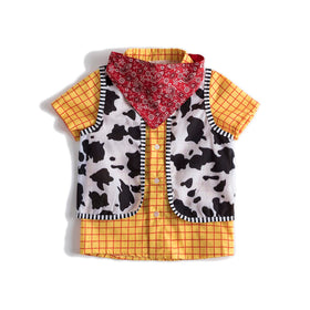 Ruikajia Woody shirt for kids in a cowboy costume ready for imaginative play and cosplay.