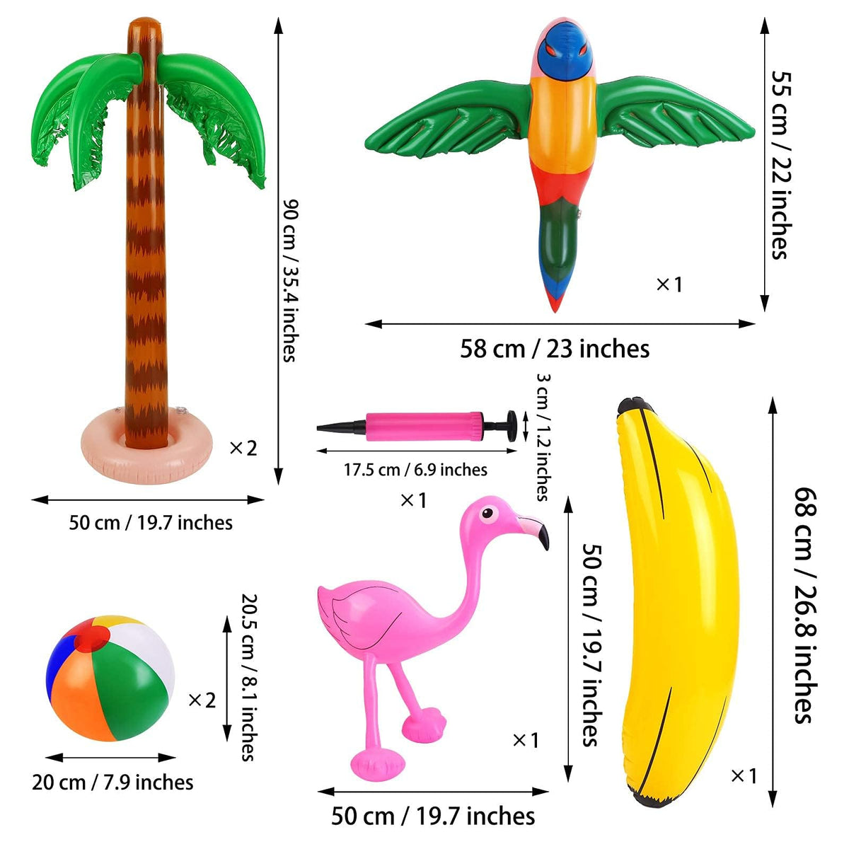 Ruisita inflatable flamingo adds a cheerful centerpiece for water games.