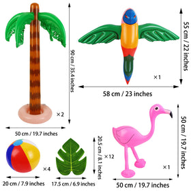 Ruisita inflatable flamingo brightens poolside party setups.