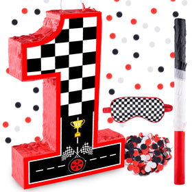RUISUER race car pinata front view for party décor and kids' activity