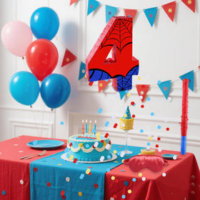 RUISUER Vibrant spider pinata decor for lively kids' parties.