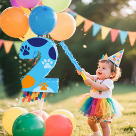 RUISUER vibrant dog paw pinata design boosts party visual appeal