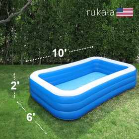Rukala ground tarp included protects the pool from sticks and rocks.