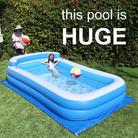 Rukala pool close-up on thick PVC material for durability.