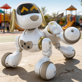 Ruko 18011 puppy-walk shows movement for interactive playtime