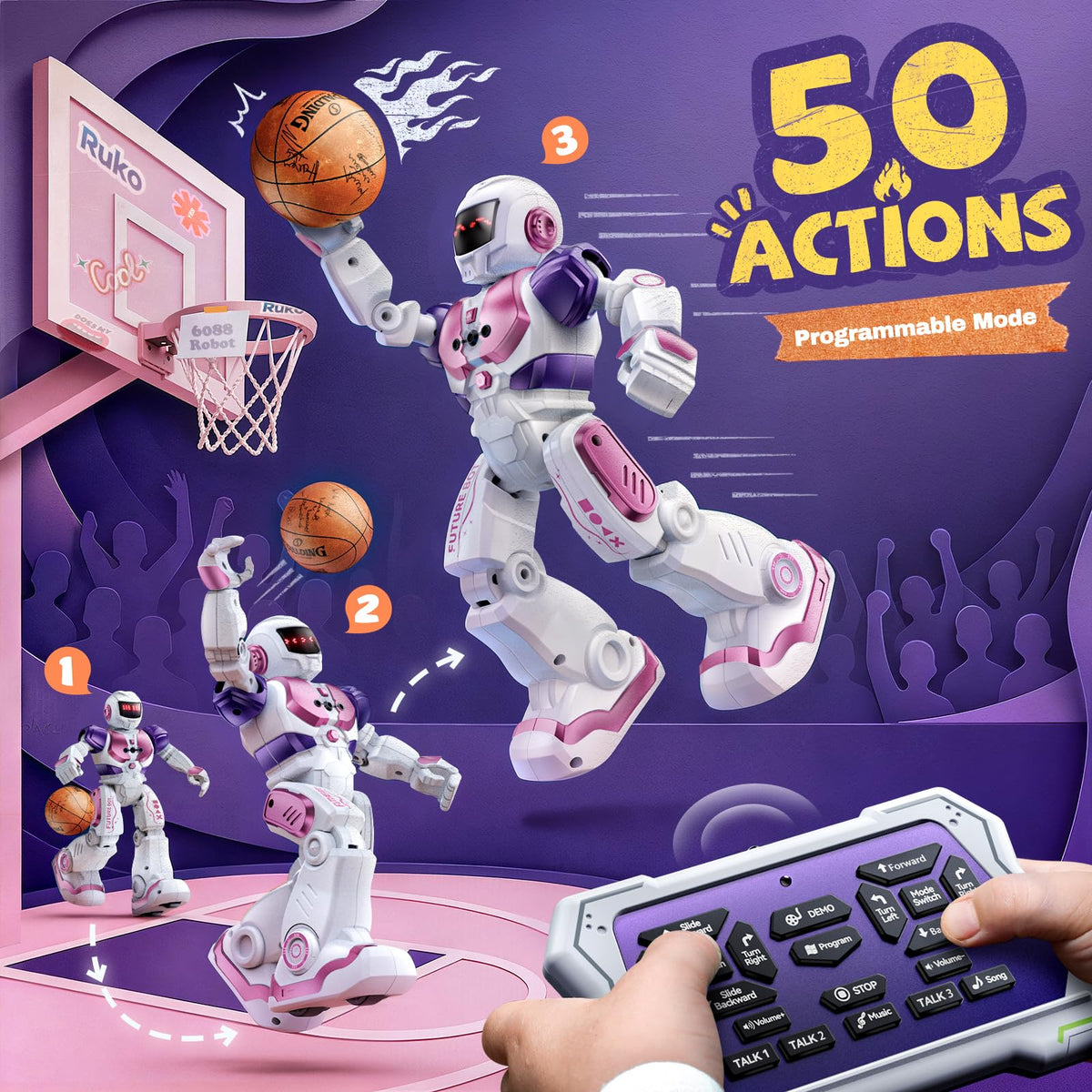 Ruko 6088 programmable motions encourage creative storytelling and action.