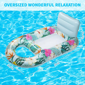 RULBAS ergonomic wraparound design supports full-body relaxation.