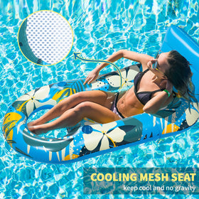 RULBAS pool float mesh seating stays cool while you float