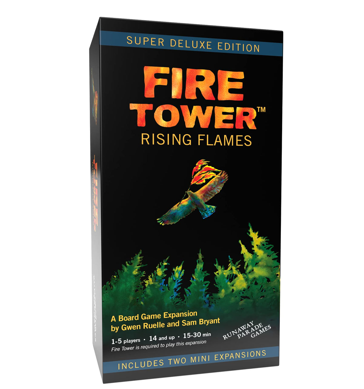 Runaway Parade Fire Tower Deluxe flame centerpiece enhances tabletop drama