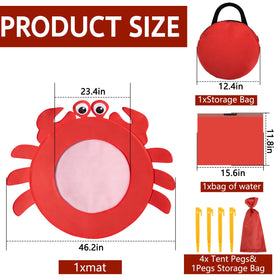 RunNico crab pool water bag for easy filling and portable use