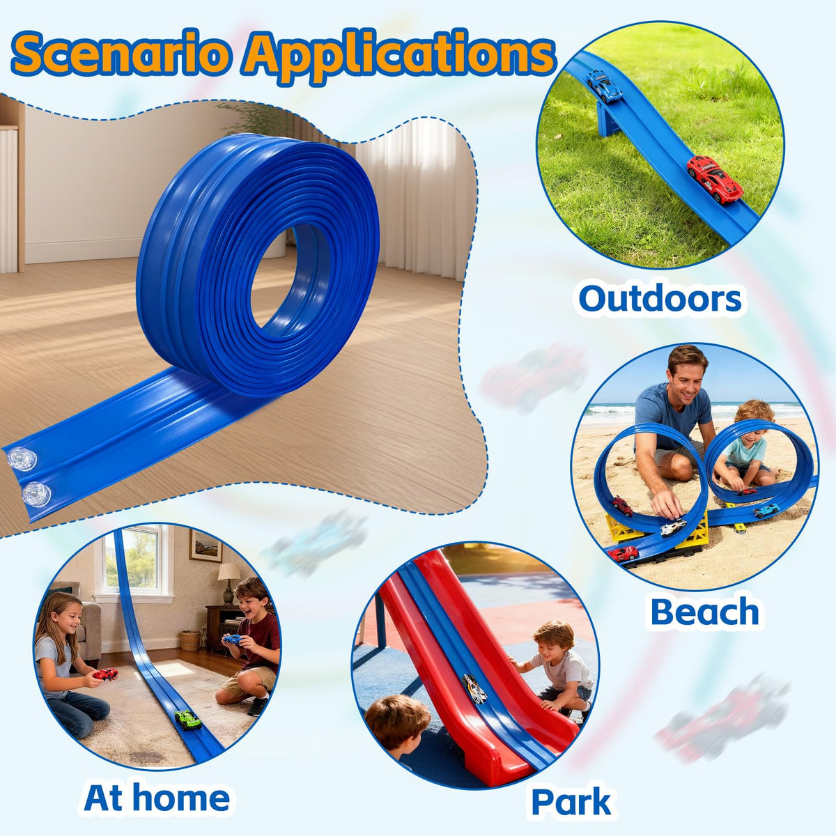 RuoKmaxx portable track ideal for travel and playdates.