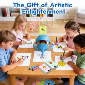 Rupuqira drawing robot ideal for birthdays and family drawing activities.