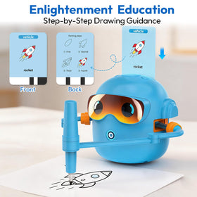 Rupuqira drawing robot colorful cards boost recognition of animals, plants, and colors.