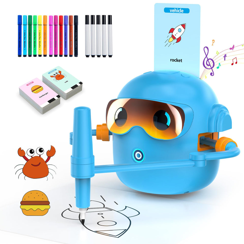 RUPUQIRA drawing robot guides kids through interactive drawing sessions for creativity