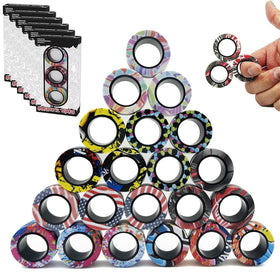 RURING magnetic rings fidget set held in hand for focus and calm