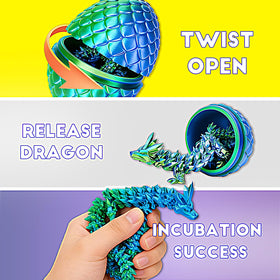RURING magical decor dragon egg set for shelves or desks