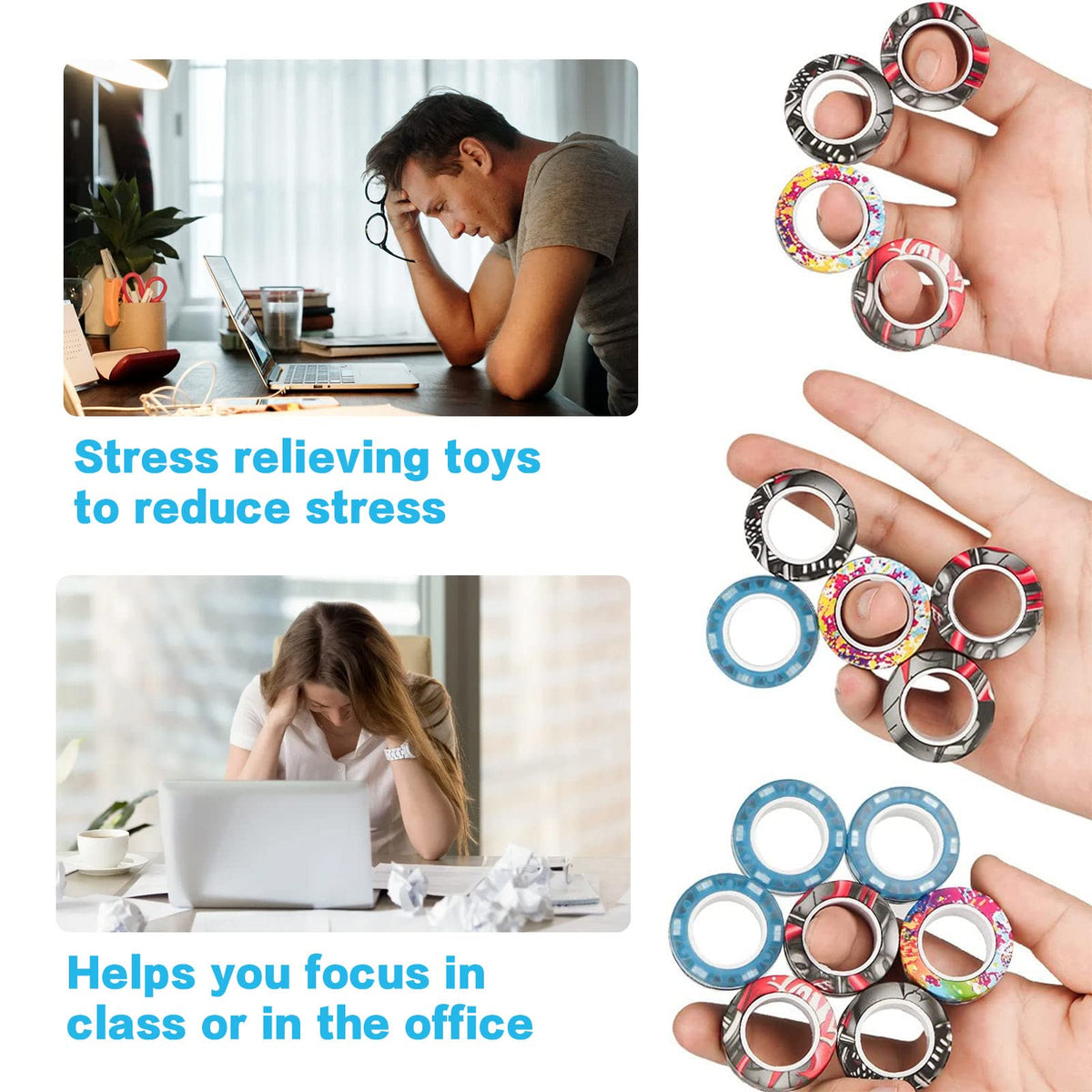 RURING dexterity-improvement rings enhancing finger coordination