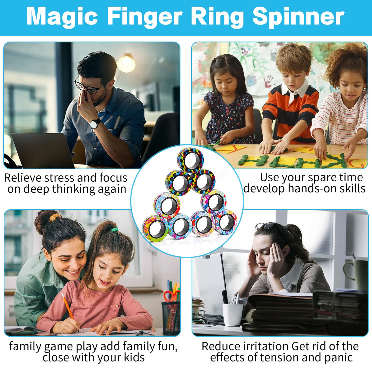 RURING kids classroom prizes featuring magnetic rings to boost engagement