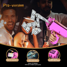 RUVINCE Money Gun high-speed motor enables continuous action.