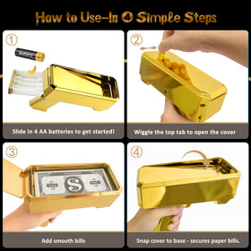 RUVINCE money gun realistic prop design enhances entertainment scenes