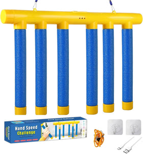 RVOGJP Reflex Drop Sticks game setup shows portable reflex training for quick play