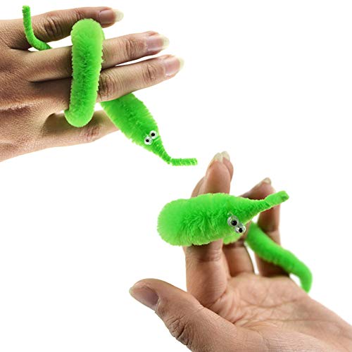 RWHXRWY colorful worms pack displays ten vibrant colors for fun.