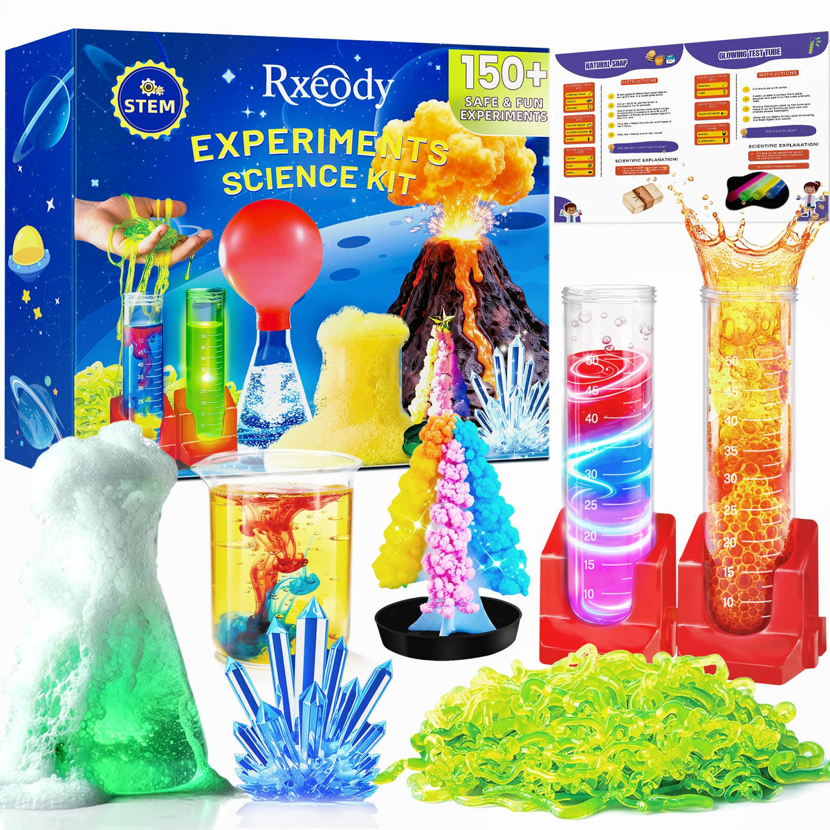 Rxeody volcano eruption demo illustrates exciting chemistry concepts for curious kids.