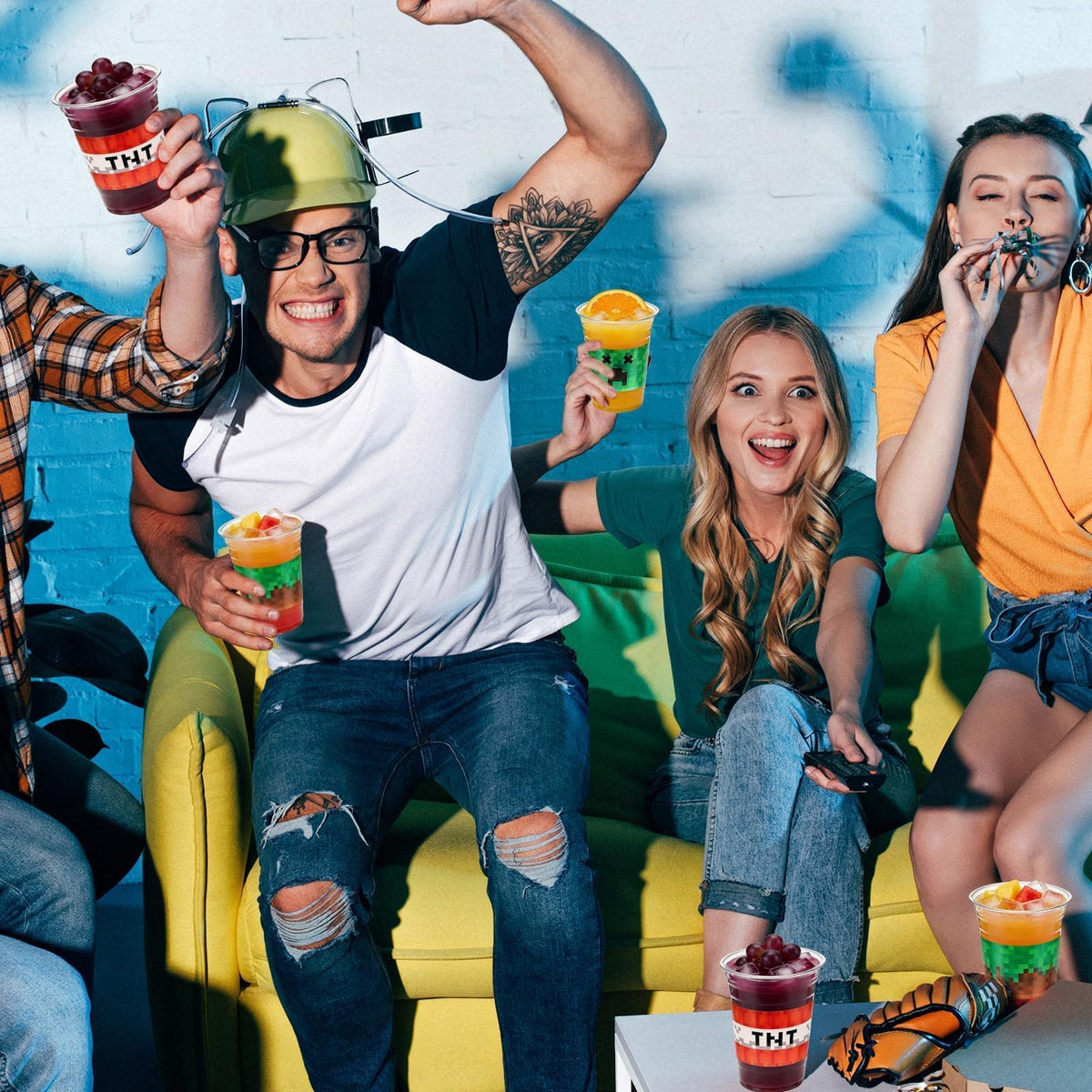 RXLWYUNLAE pixel cups 16oz birthday-party ideal for large gatherings