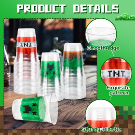 RXLWYUNLAE pixel cups 16oz design-3 pair vibrant colors with versatile serving