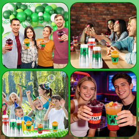 RXLWYUNLAE pixel cups 16oz picnic-use perfect for outdoor gatherings