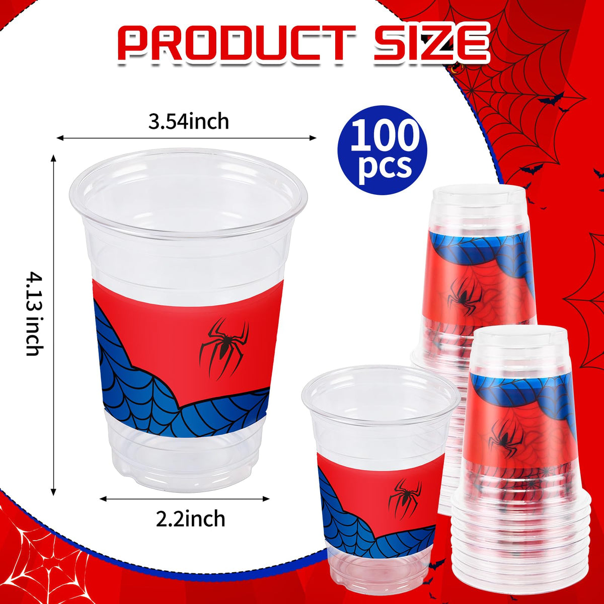 RXLWYUNLAE closeup of spider web pattern on cups