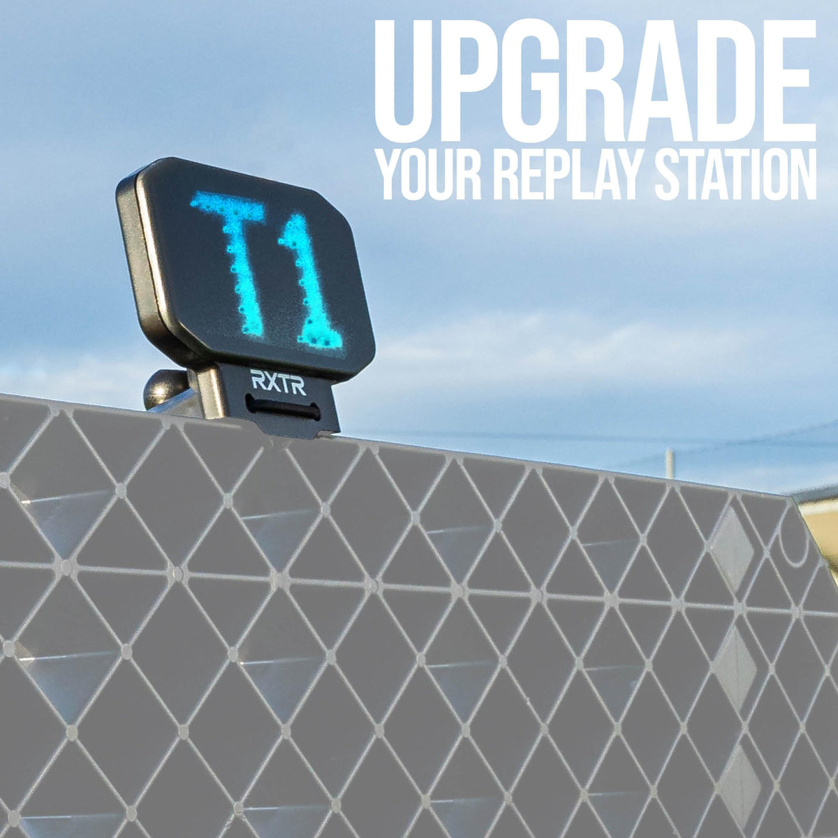Close-up of RXTR LED display showing instant feedback during practice