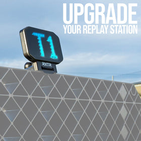 Close-up of RXTR LED display showing instant feedback during practice