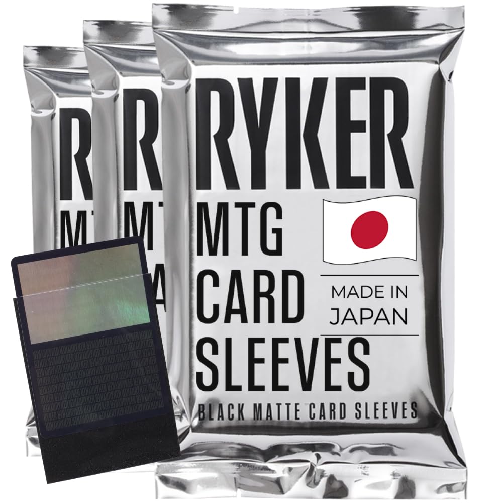 Ryker card sleeves front crystal-clear to showcase art and text.
