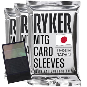 Ryker card sleeves front crystal-clear to showcase art and text.