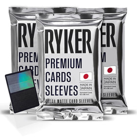Ryker sleeves standard size matte pack protects MTG cards with smooth matte feel