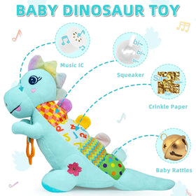 Ryotagift Baby Dino toy musical head plays calming tunes.