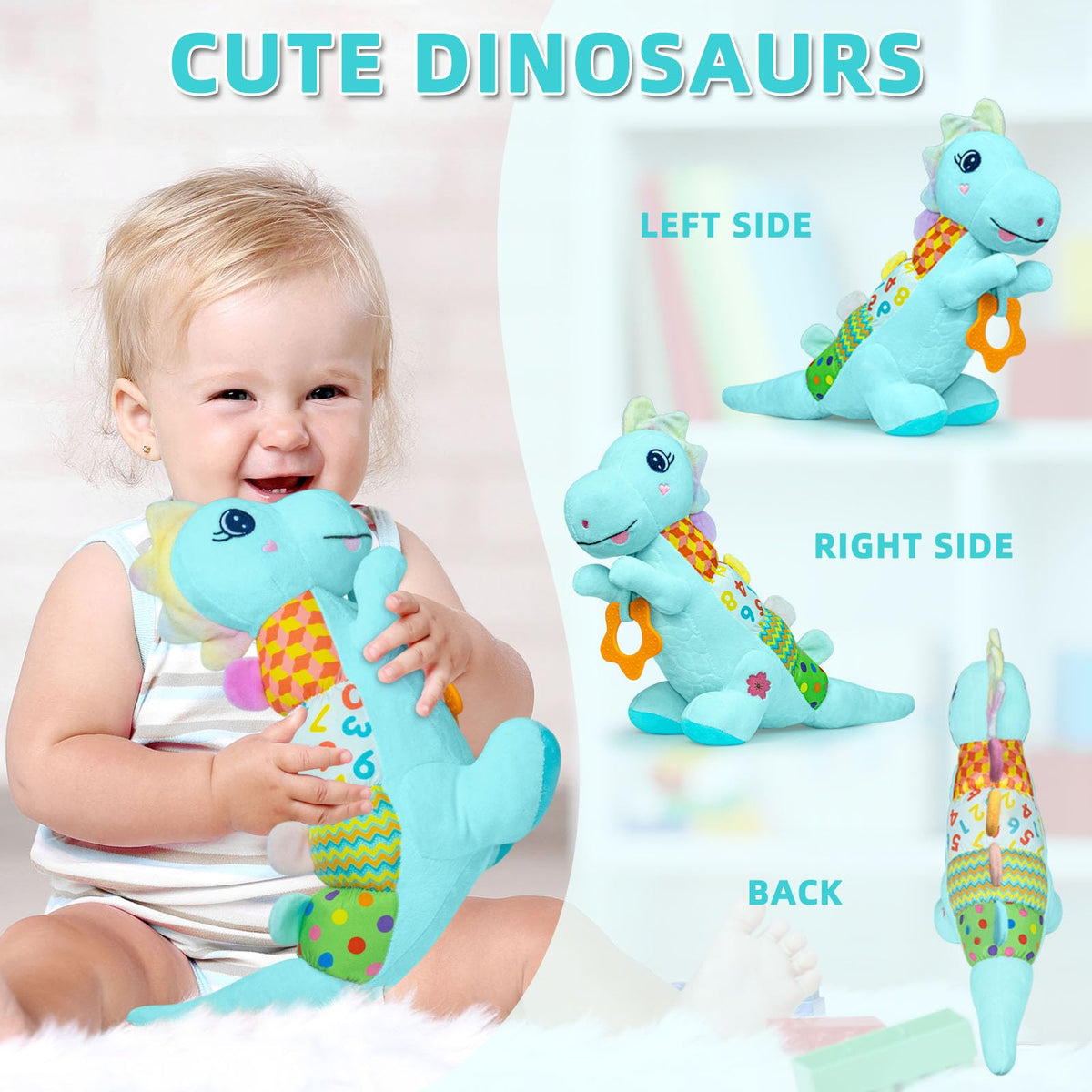 Ryotagift Plush dino feels soft and comforting to hold.