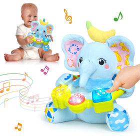 Ryotagift baby elephant toy with light-up music engages senses during play