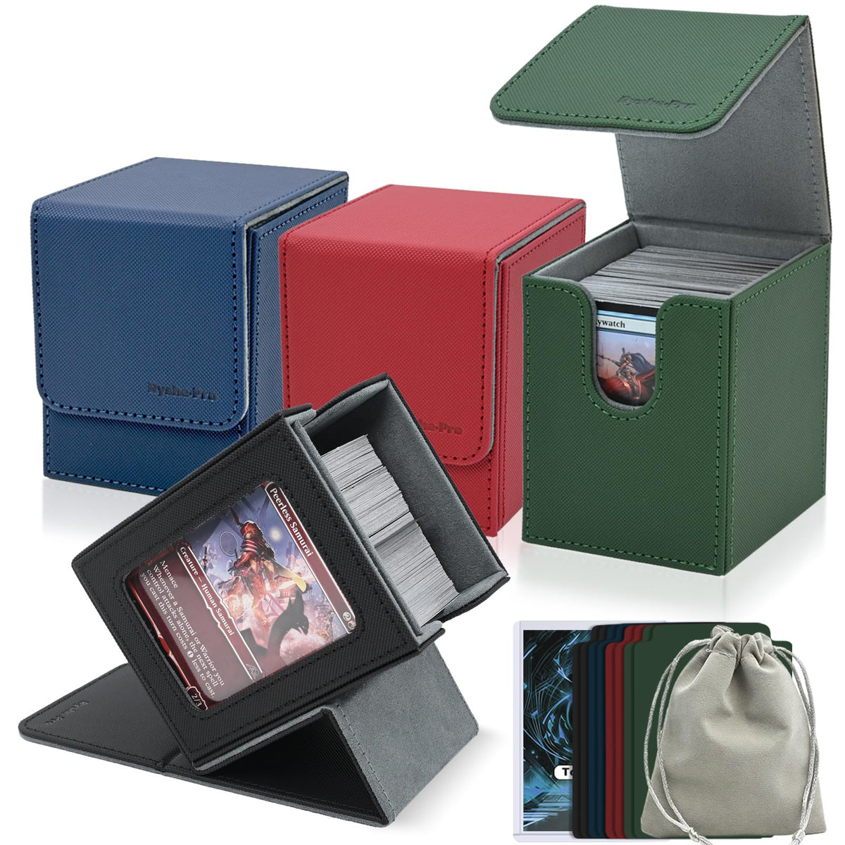 RyshePro MTG display box shows top cards securely for easy viewing