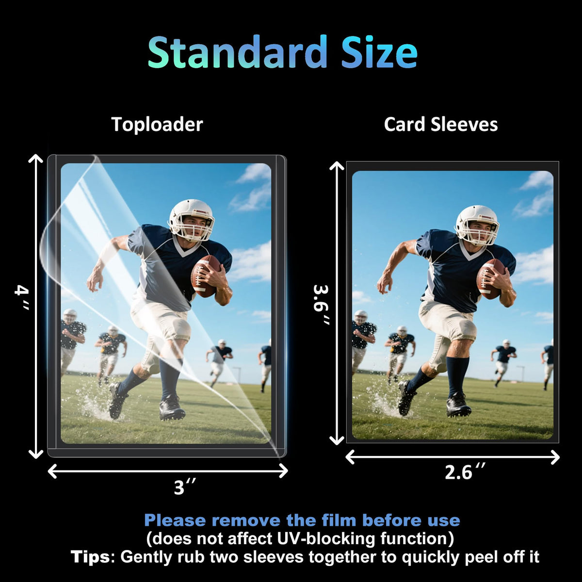RyshePro UV-resistant protection reduces fading and wear on cards.