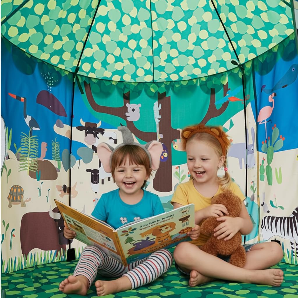 Ryssin non-toxic materials play tent designed for safe play.