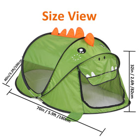 Ryssin dinosaur tent uses soft fabric for safe, cozy play sessions.