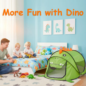 Ryssin pop-up tent storage bag keeps play space tidy on the go.