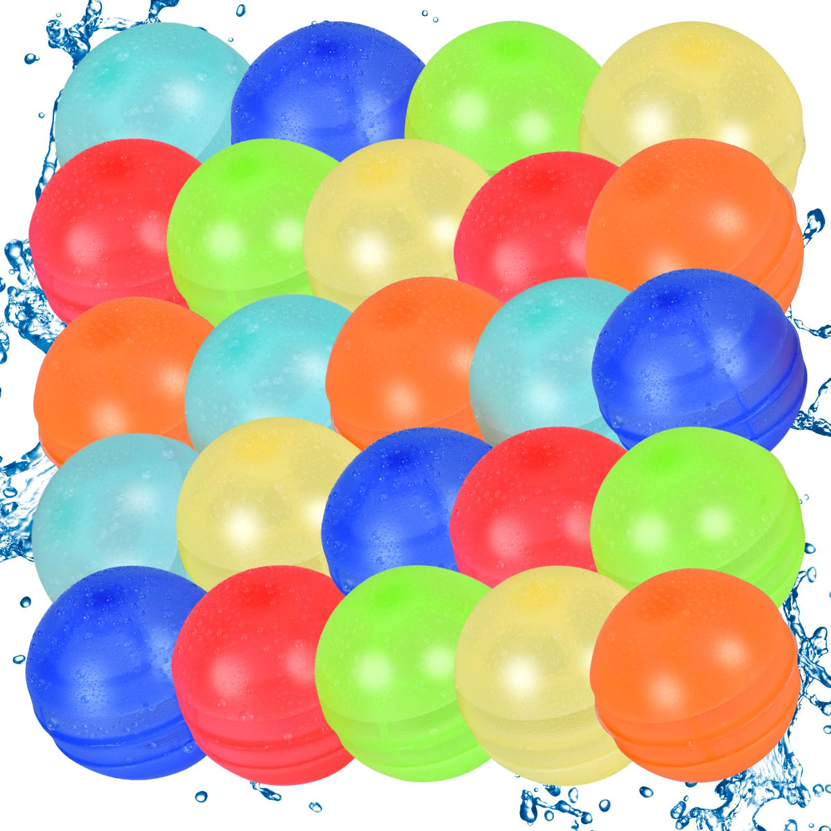 RYTABEE reusable water balloons ready for quick fill and outdoor play