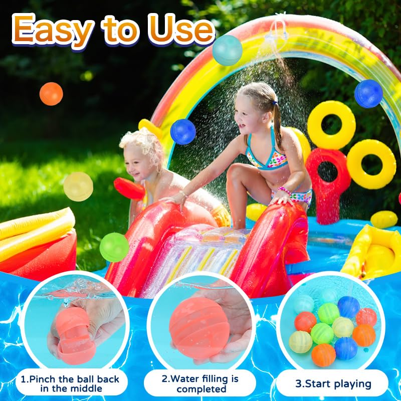 Vibrant RYTABEE water balloons highlight reusable summer fun