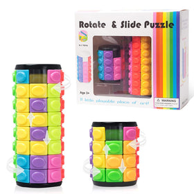 Rytoys Rotate and Slide Puzzle 4-layer in hand for focused tactile play.